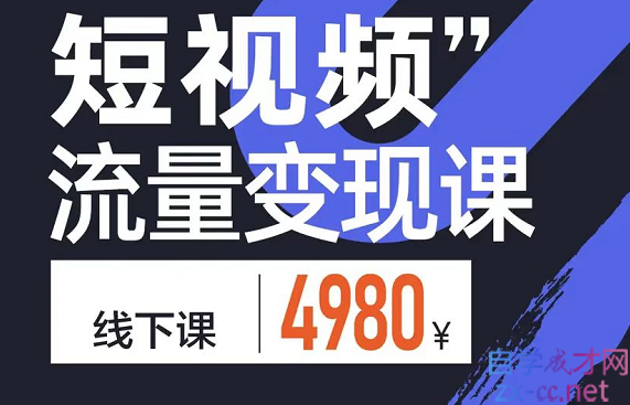 参哥·短视频流量变现课，价值4980元