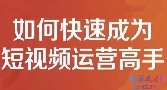 孤狼短视频运营实操课，价值4980元