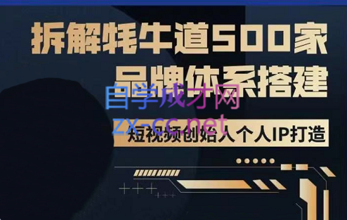 牛牛·500家餐饮品牌搭建&短视频深度解析，价值3998元