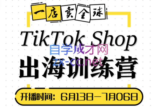 短视频疯人院·TikTok Shop出海训练营【7月新】，价值3999元