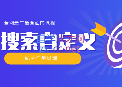 【实操技术】全网最牛最全的“搜索自定义”系列！，价值698元