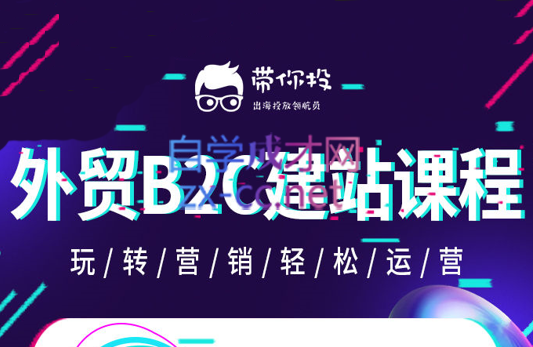 带你投·外贸B2B+B2C建站教程合集，价值3399元