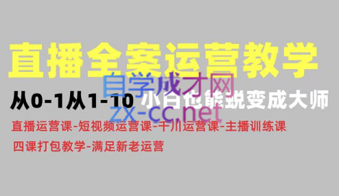 小韦老师·直播全案运营教程0-10步骤讲解，价值4980元