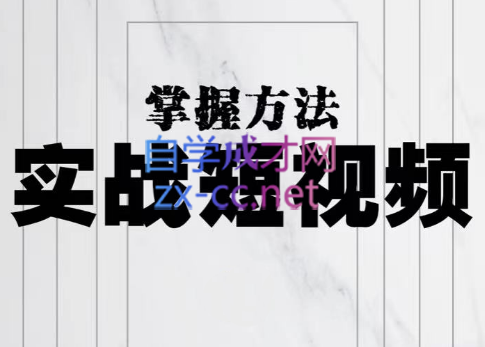 葛冰南·实战短视频掌握方法，价值980元