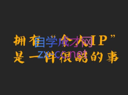 小左·一个人也能单打独斗做好自媒体，价值2980元