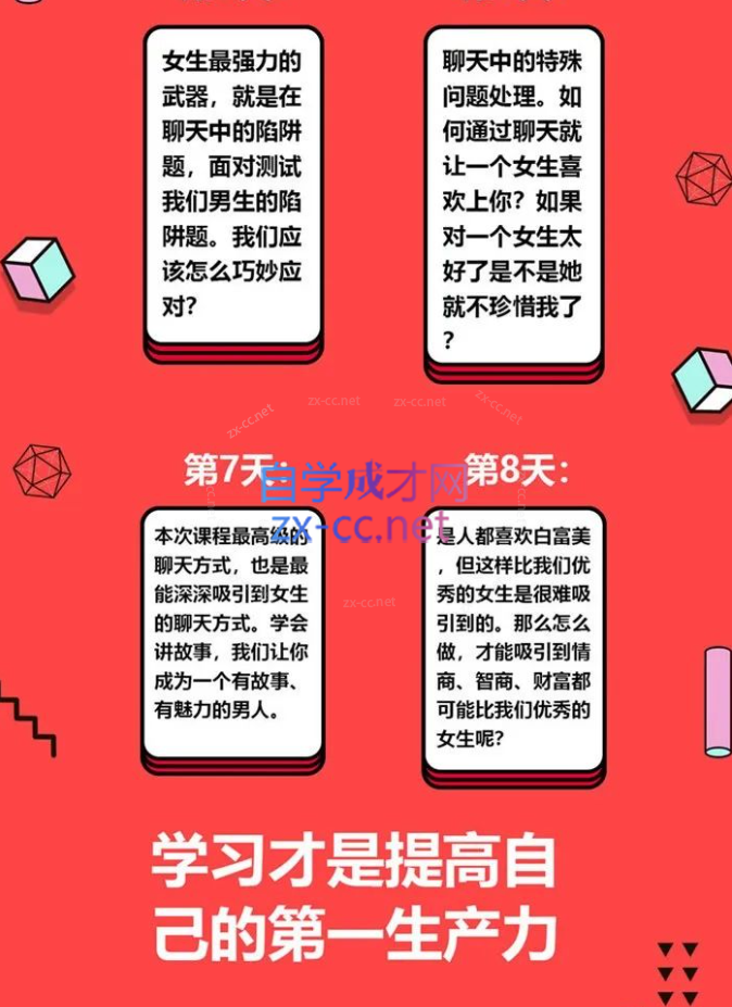 晨哥聊天急训班——8小时，让你成为一个会聊天的男人！