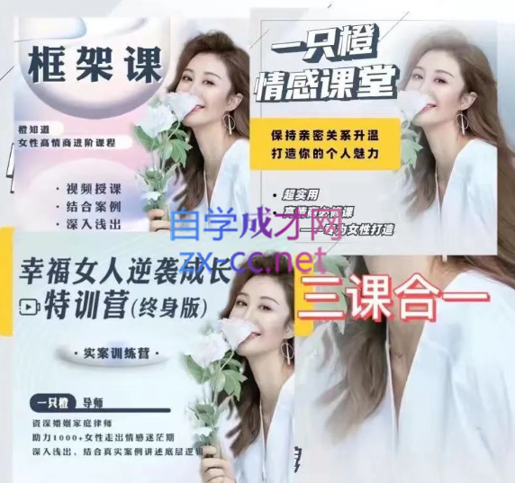 【一只橙刘晓嘉】幸福女人逆袭成长特训营+框架课+人人都需要的亲密关系，合集