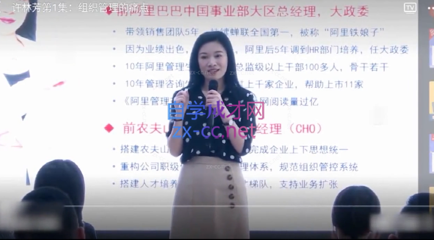 许林芳《企业高效组织管理》16讲