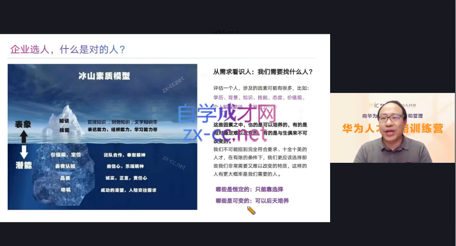 华为人才战略训练营，向华为学习人才识别和管理
