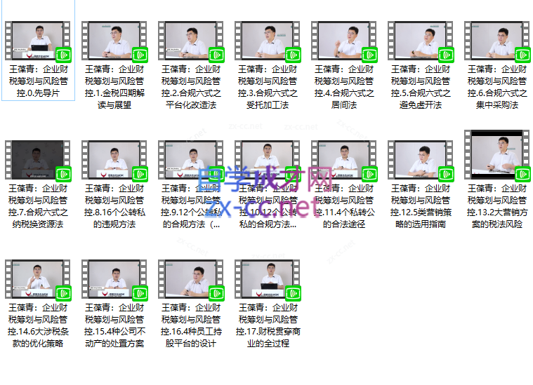 王葆青：企业财税筹划与风险管控