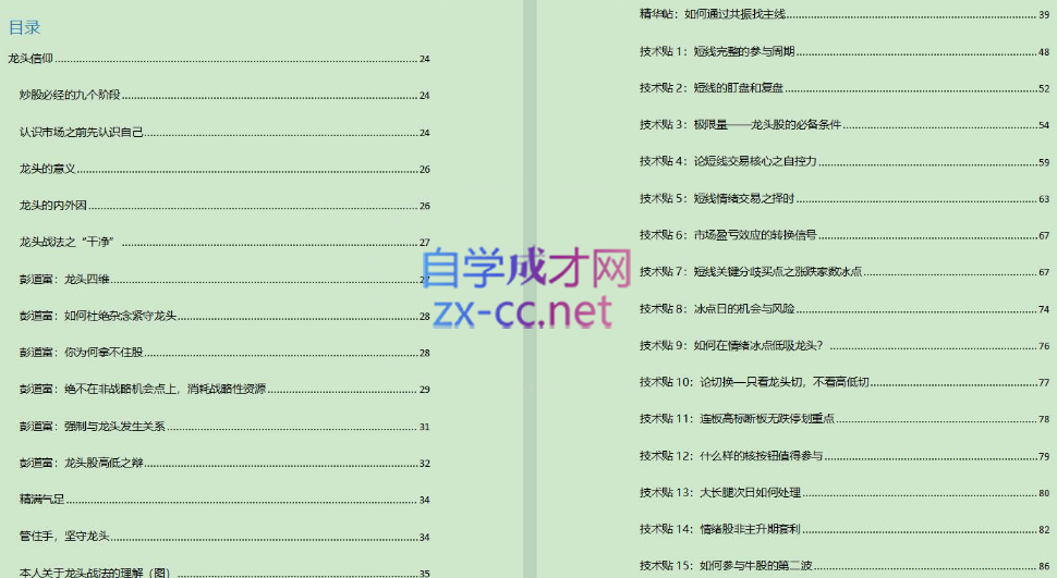 Zarili龙头战法总结贴 1096页