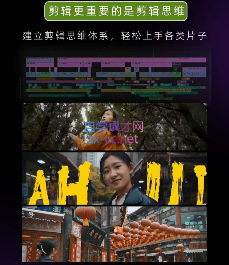 阿辉【全能剪辑高手训练营】剪辑思维+达芬奇调色+拍摄技巧一站教学