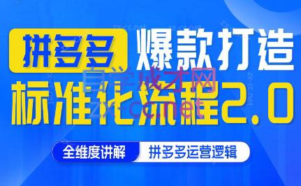 云杉老师·拼多多爆款打造标准化流程2.0
