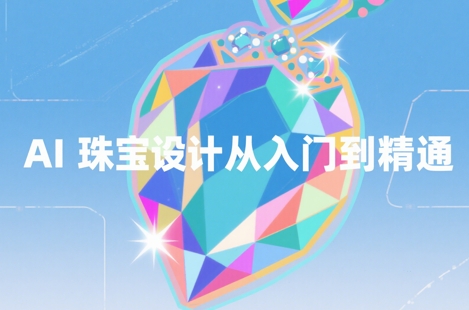 AI珠宝设计课：Blend与Imagine打造梦幻水晶珠宝