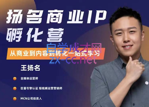 杨名商业IP孵化训练营,价值5980元 杨名商业IP孵化训练营,价值5980元